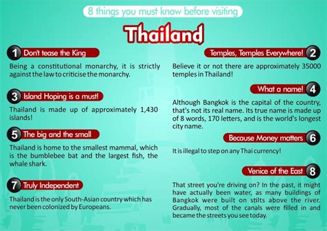 17 things to know before going to Thailand